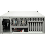 Inter-tech 4u 4129l rack behuizing (zwart | 2x usb-a) - afbeelding 3