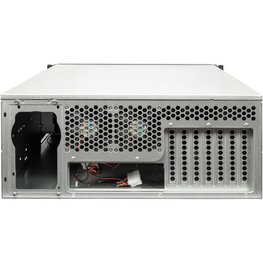 Inter-tech 4u 4129l rack behuizing (zwart | 2x usb-a)