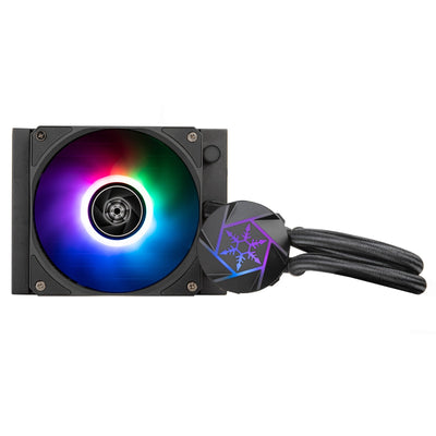 Silverstone vida 120 slim waterkoeling (zwart)