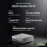 Asus ascent gx10 arm v9.2-a 128 1 mini-pc (donkergrijs | nvidia gb10 grace blackwell | dgx spark | nvlink-c2c | 128 gb | 1 tb ssd) - afbeelding 14