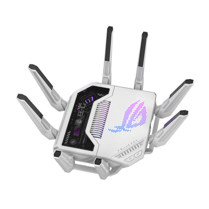 Asus rog rapture gt-be19000ai router (wit zwart)