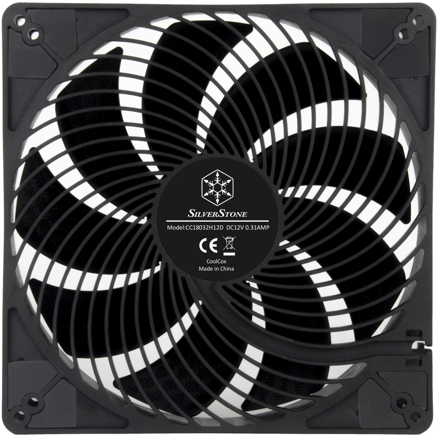 Silverstone air penetrator 184i pro case fan (zwart, 180 x 180 x 32 mm, pwm)