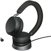 Jabra evolve2 75 on-ear headset (zwart, link380c, microsoft teams)