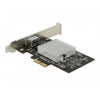 Delock pcie x2 card 1x rj45 10 gigabit lan aqc113cs netwerkadapter