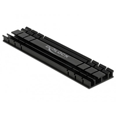 Delock heatsink flat 100 mm voor m.2 module (zwart)
