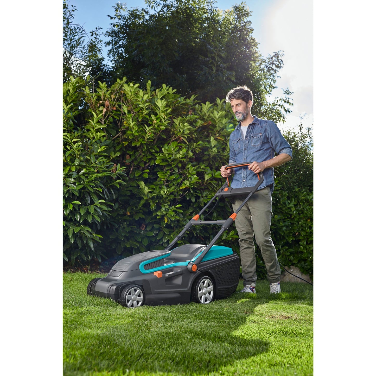Gardena powermax™ elektrische grasmaaier - maaibreedte 42 cm - gazons tot ca. 800m²