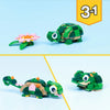 Lego ® creator 3in1 schildpad met waterlelie - speelgoedmodel - bouw om tot kameleon of kikker - 31377