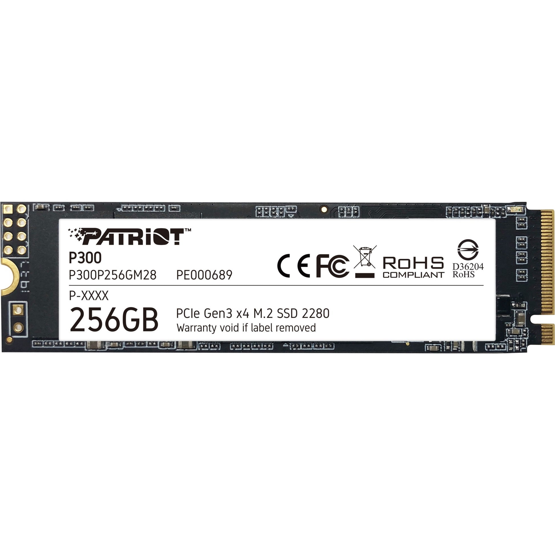 Patriot p300 256 gb ssd (p300p256gm28, pcie 3.0 x4, m.2 2280)