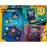 Lego ® creator 3in1 retro spelcomputer speelgoedmodel - bouw om tot desktop of speelautomaat - 31380 - afbeelding 7