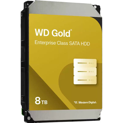 Wd gold enterprise class 8 tb harde schijf (8005fryz, sata 600, 24 7)