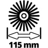 Einhell medium borstelset borstel (gladde stenen)