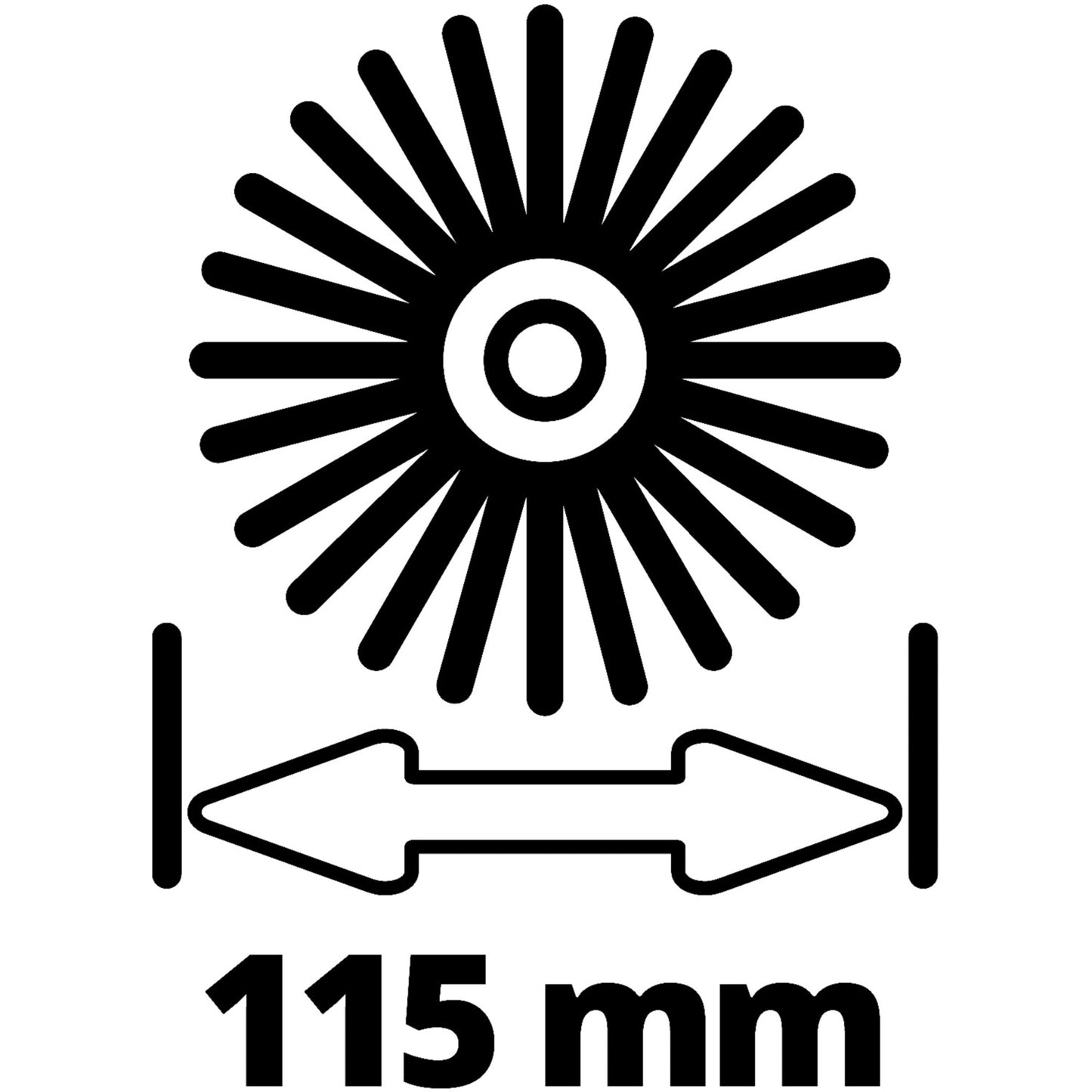 Einhell medium borstelset borstel (gladde stenen)