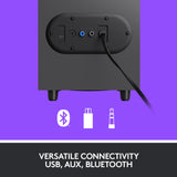 Logitech z407 bluetooth pc-luidspreker (zwart, bluetooth) - afbeelding 5