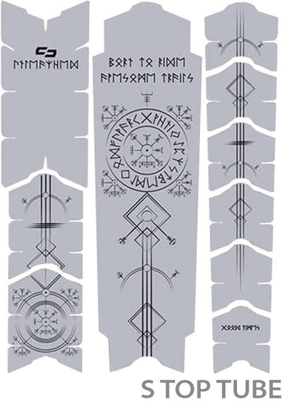 Unleazhed unscratch frame protector film - runes of shred black matt