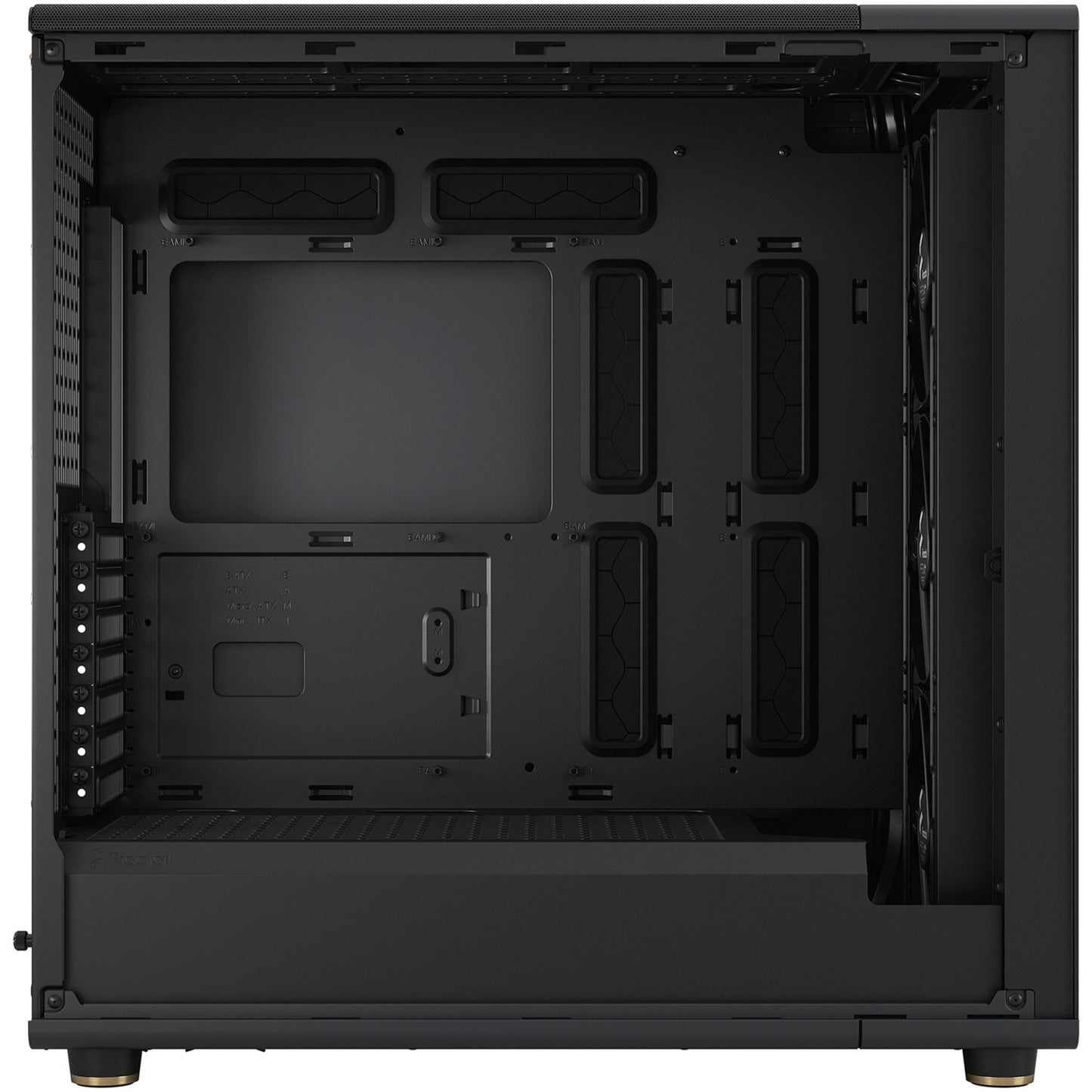 Fractal design north xl midi tower behuizing (zwart houtkleur | 2x usb-a | 1x usb-c)