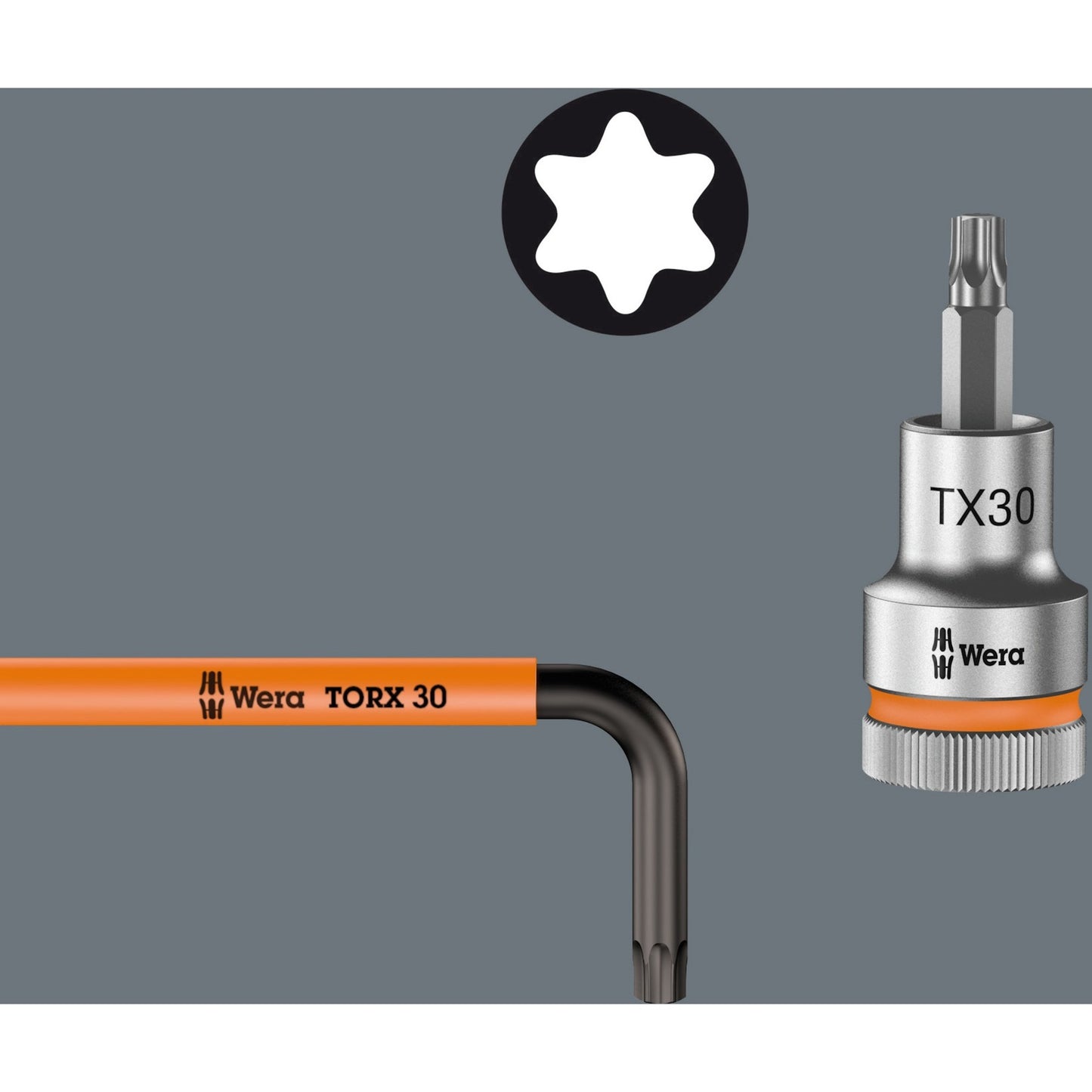 Wera inbussleutelset torx 967 9 tx bo multicolour 1 sb (9-delig, torx t8 tot t40)
