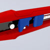 Knipex cutix universele mes stanleymes (rood blauw, incl. 2 mesbladen)