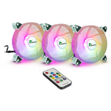 Inter-tech argus rgb-fan set rs-06 case fans (3 stuks, 120 x 120 x 25 mm, pwm) - afbeelding 1