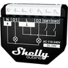 Shelly qubino wave 2pm relais (zwart, 2-kanaals, z-wave)