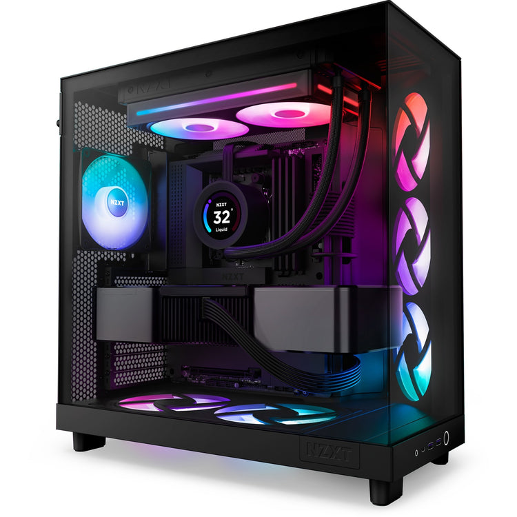 Nzxt f240 rgb core case fans (zwart, 2 stuks, 240 x 120 x 26 mm)
