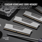 Corsair vengeance 32 gb ddr5-6000 (2x 16 gb) werkgeheugen (wit, cmk32gx5m2d6000z38w, xmp, expo) - afbeelding 3