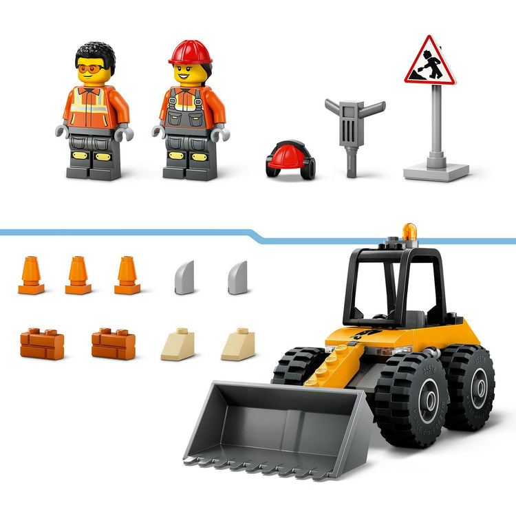 Lego city - gele wiellader constructiespeelgoed (60450)