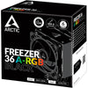 Arctic freezer 36 a-rgb cpu-koeler (zwart, 4-pin pwm)