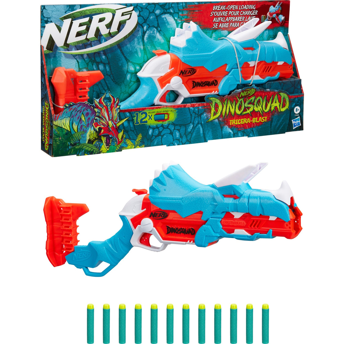 Hasbro nerf dinosquad tricera-blast nerf-gun