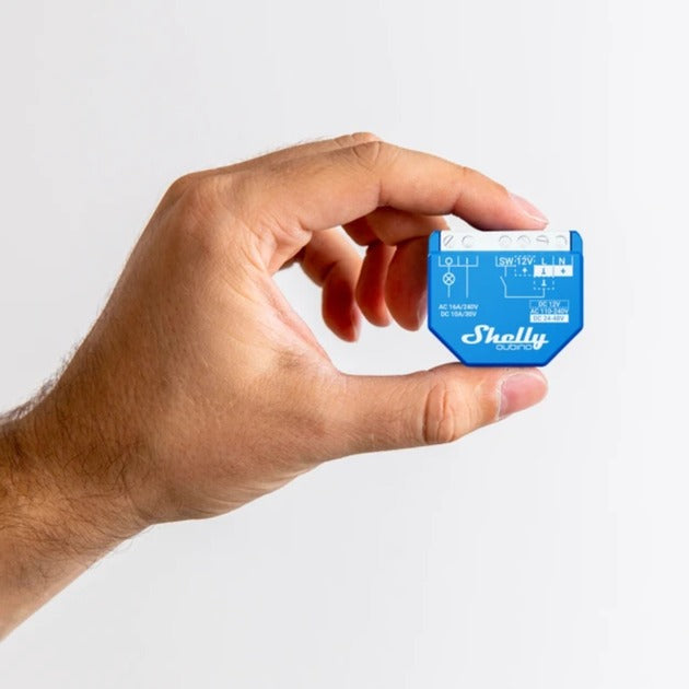 Shelly qubino wave 1 relais (blauw, 1-kanaals, z-wave)