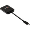 Club 3d usb 3.2 gen2 type-c (dp alt-mode) naar displayport dual monitor 4k60hz m f mst hub displayport splitter (zwart)