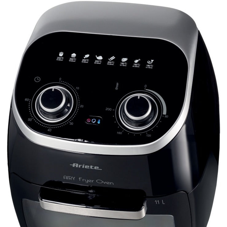 Ariete airy fryer oven 4619 00 heteluchtfriteuse (zwart, 11 liter)