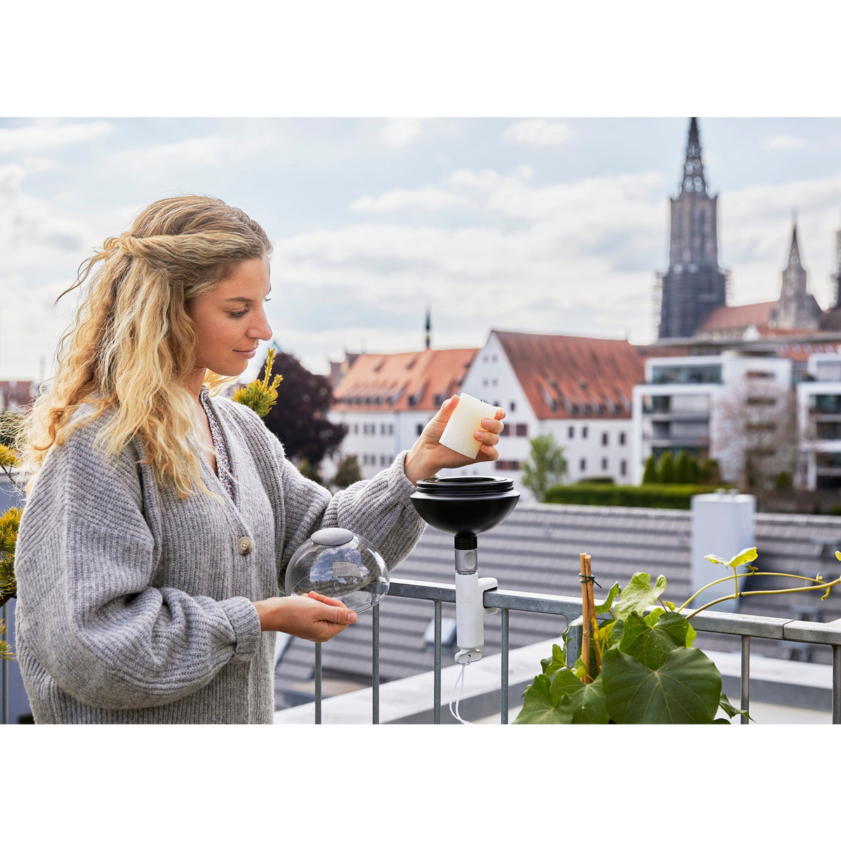 Gardena clickup! balconyclamp houder (wit, 11410-20)