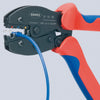Knipex preciforce 97 52 36 sb krimptang (rood blauw, strippen, krimpen 0.5 - 6.0mm²)