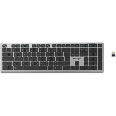 Kensington kb535 eq rechargeable multi-device keyboard (us-international lay-out (qwerty), scissor switches, 100%, usb, 2,4 ghz, bluetooth 5.4)