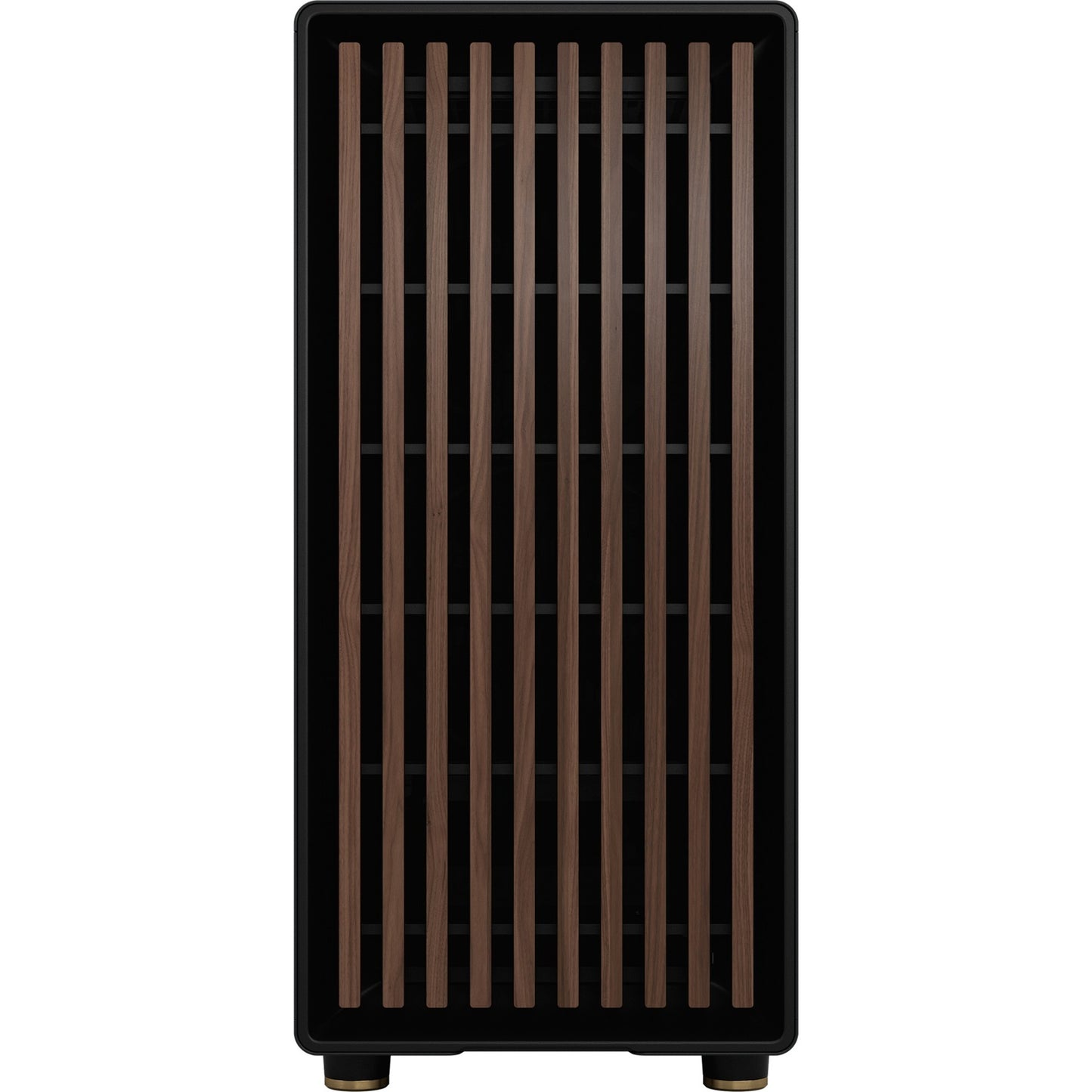 Fractal design north midi tower behuizing (zwart houtkleur | 2x usb-a | 1x usb-c)