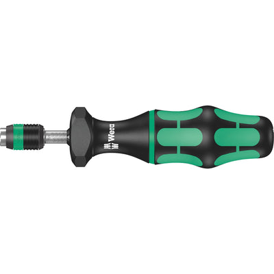 Wera serie 7400 kraftform instelbare momentschroevendraaier draaimomentsleutel (zwart groen, 0.3 tot 1.2 nm, met rapidaptor snelwisselhouder)