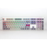 Ducky one 3 mist grey rgb mechanisch toetsenbord (lichtgrijs, us lay-out (qwerty), cherry mx red, 100%, rgb led, double-shot pbt, hot-swappable, quack mechanics) - afbeelding 1
