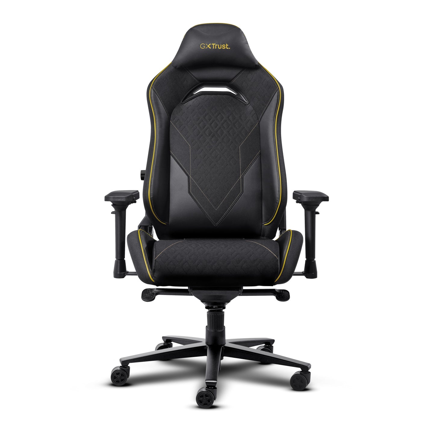 Trust gxt 721 ruya pro premium comfortabele gaming stoel (zwart geel)