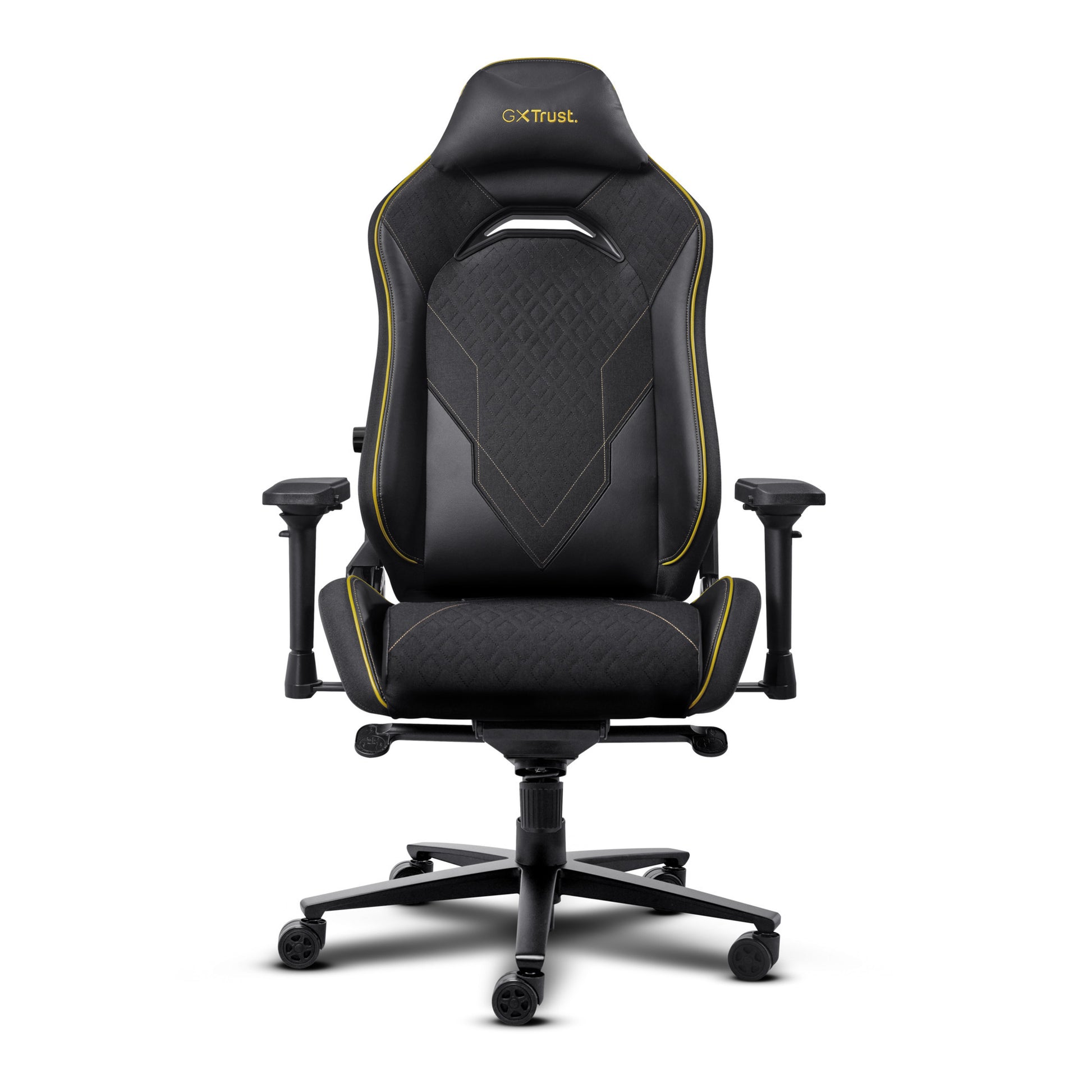 Trust gxt 721 ruya pro premium comfortabele gaming stoel (zwart geel)