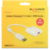 Delock displayport > hdmi adapter (wit, 0,2 meter, 4k)