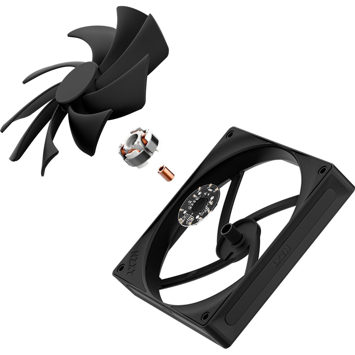 Nzxt f140q case fan (zwart, 140 x 140 x 25 mm, pwm)