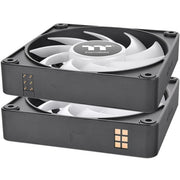 Thermaltake ct120 ex argb sync pc cooling fan (3-fan pack) case fans (zwart, 3 stuks, 120 x 120 x 25 mm, pwm) - afbeelding 3