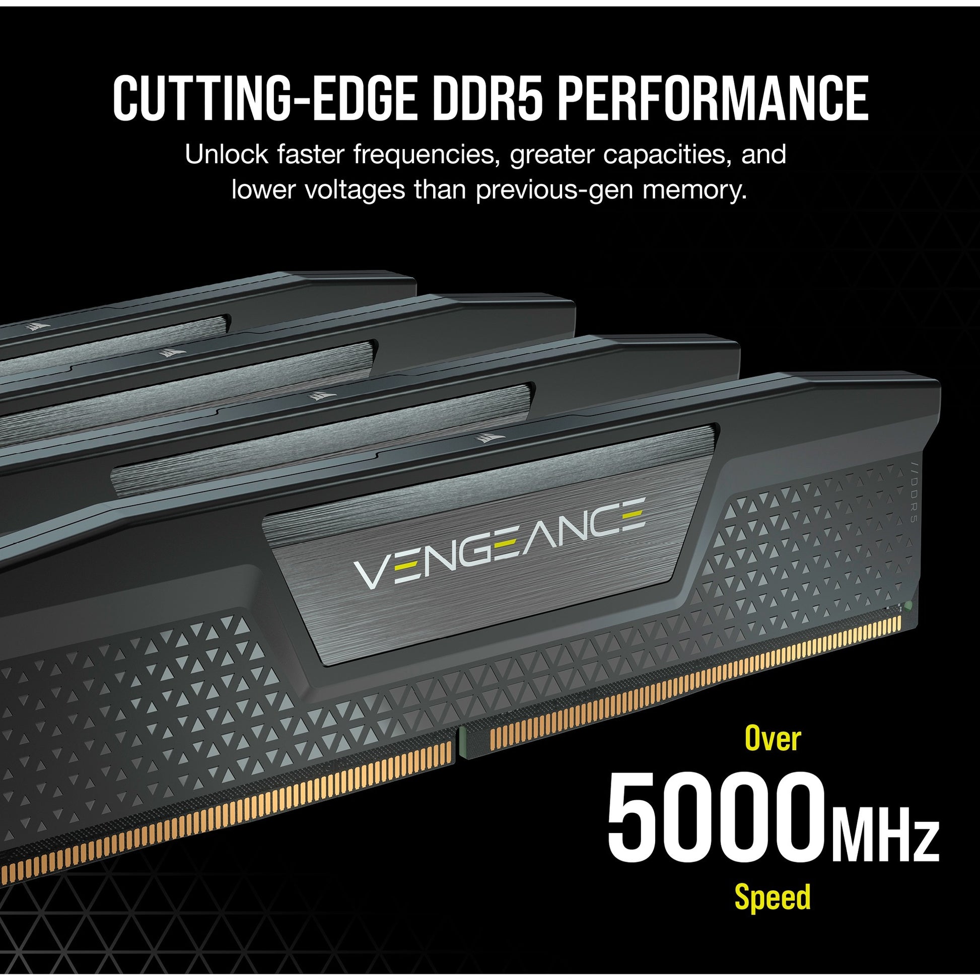 Corsair vengeance 32 gb ddr5-6000 (2x 16 gb) werkgeheugen (zwart, cmk32gx5m2e6000c36, xmp 3.0)