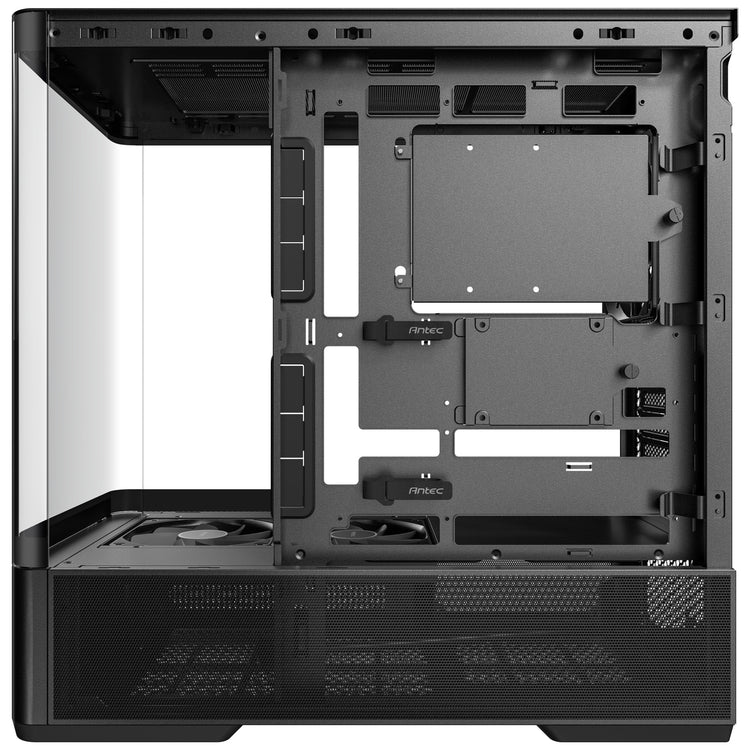 Antec c6 curve air midi tower behuizing (zwart | 2x usb-a | 1x usb-c | tempered glass)