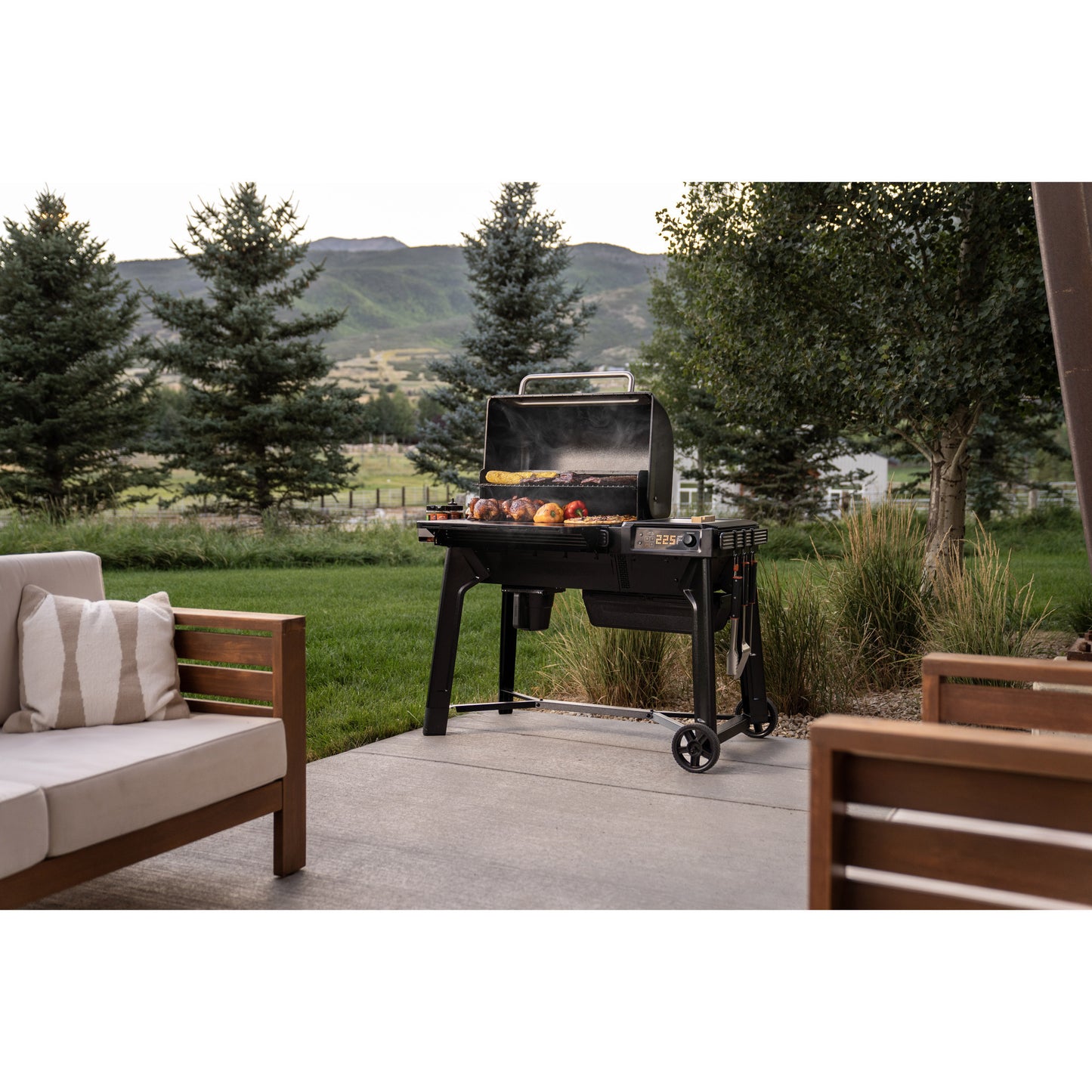 Traeger woodridge pellet barbecue (zwart, wifire)