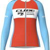 Cube road xc x factory racing - women's long sleeve jersey