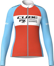 Cube road xc x factory racing - women's long sleeve jersey - afbeelding 1