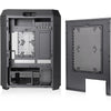 Thermaltake the tower 600 midi tower behuizing (zwart | 4x usb-a | 1x usb-c | tempered glass)