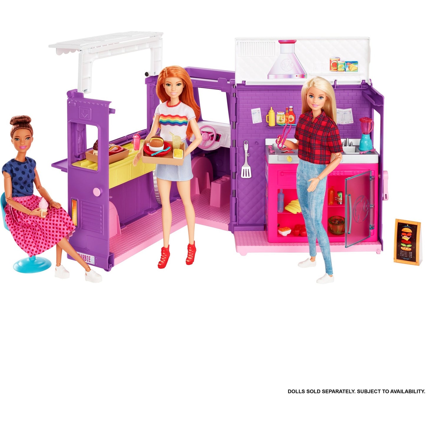 Barbie fresh 'n' fun food truck poppen accessoires