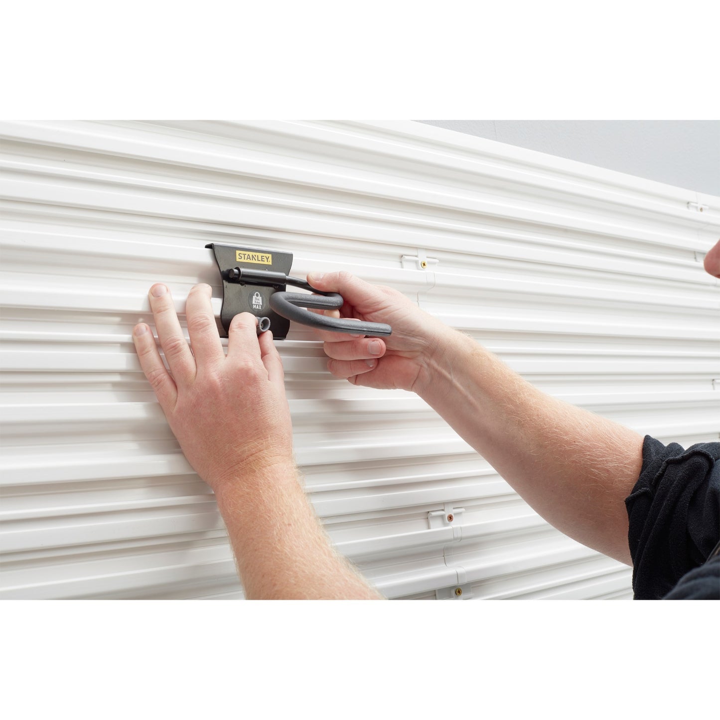 Stanley track wall - s haak houder (zwart)